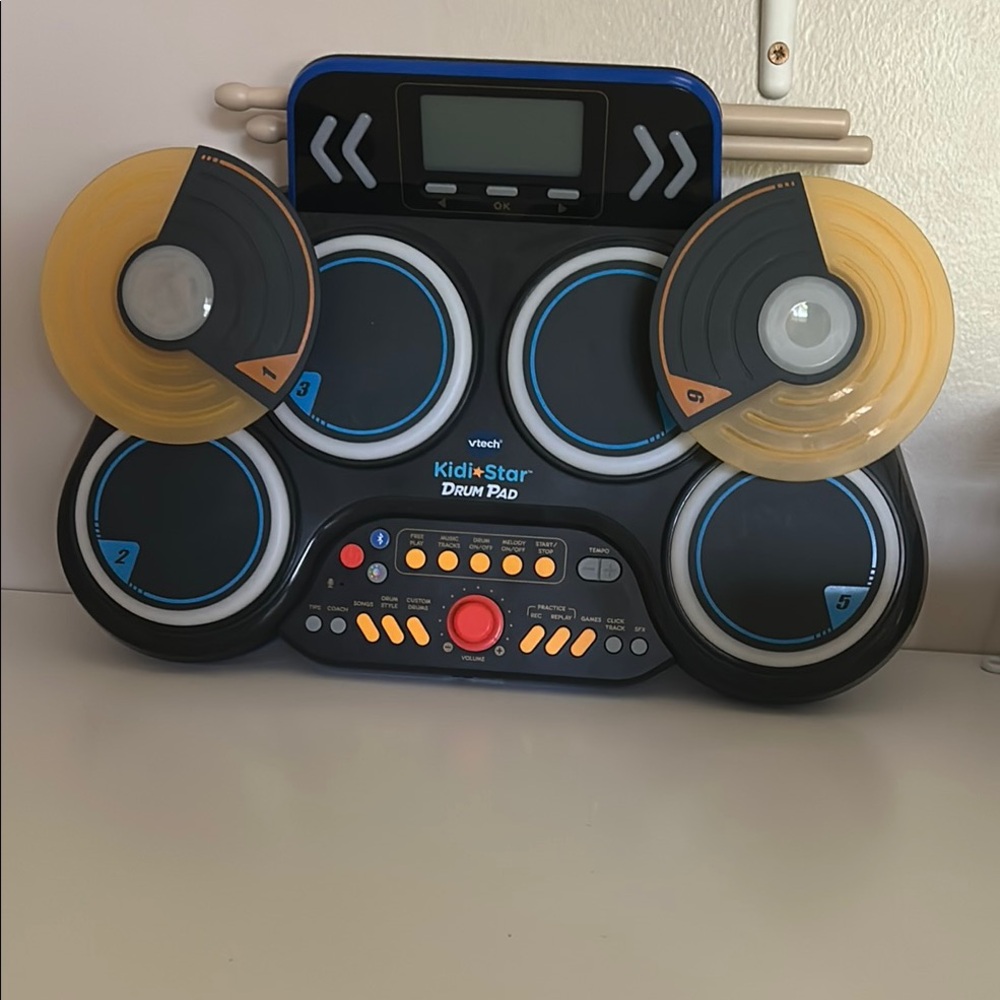 VTech KidiStar Drum Pad - Black and Yellow